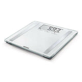Witte Soehnle Shape Sense Control 200 personenweegschaal met glazen oppervlak