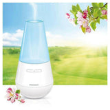 Soehnle Valencia aroma diffuser wit lichtblauw met bloesems en merknaam