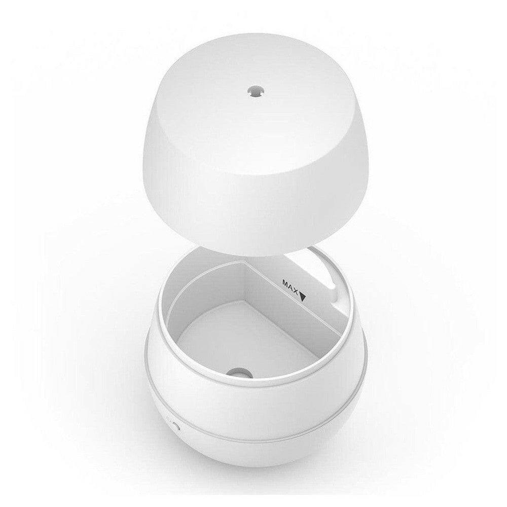 Open witte aroma diffuser met zichtbaar waterreservoir MAX markering