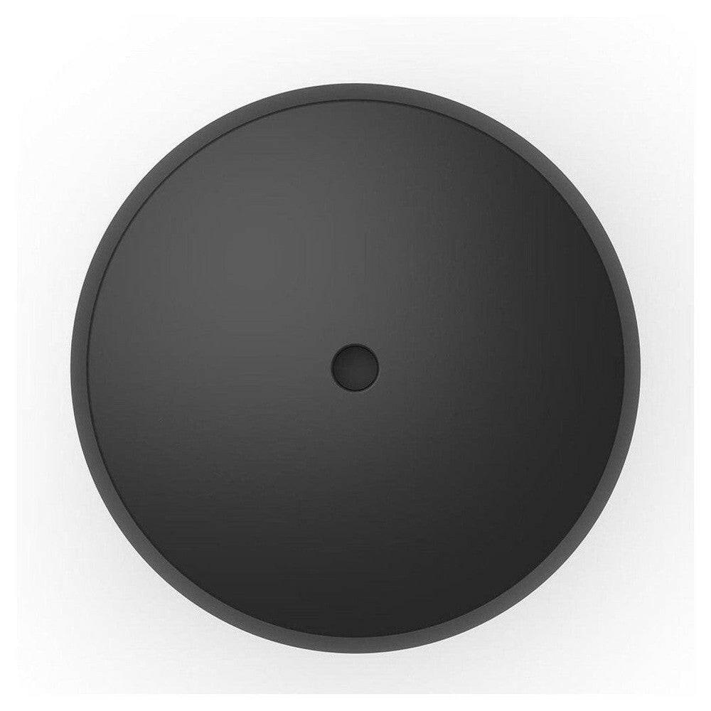 Bovenaanzicht deksel Stadler Form Mia aroma diffuser zwart met nevelgat