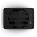 Zwarte Stadler Form Oskar Little met ventilatiegaten en bedieningsknoppen