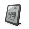 Zwarte Stadler Form Selina Little hygrometer op standaard met duidelijke temperatuur- en vochtigheidsweergave