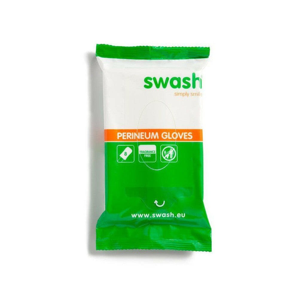 Verpakking Swash Perineum Gloves wasdoekjes parfumvrij 8 stuks