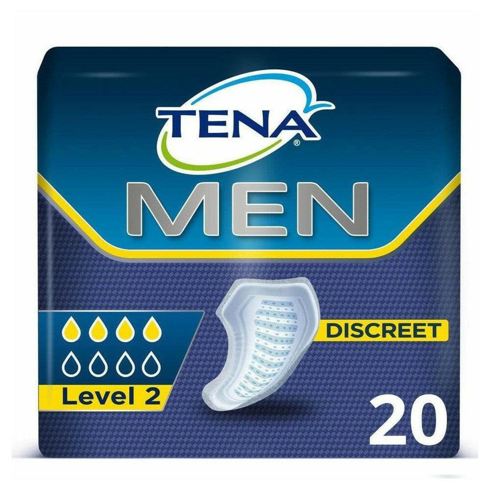 Verpakking van 20 stuks Tena Men Level 2 discreet mannenverband voor matig urineverlies