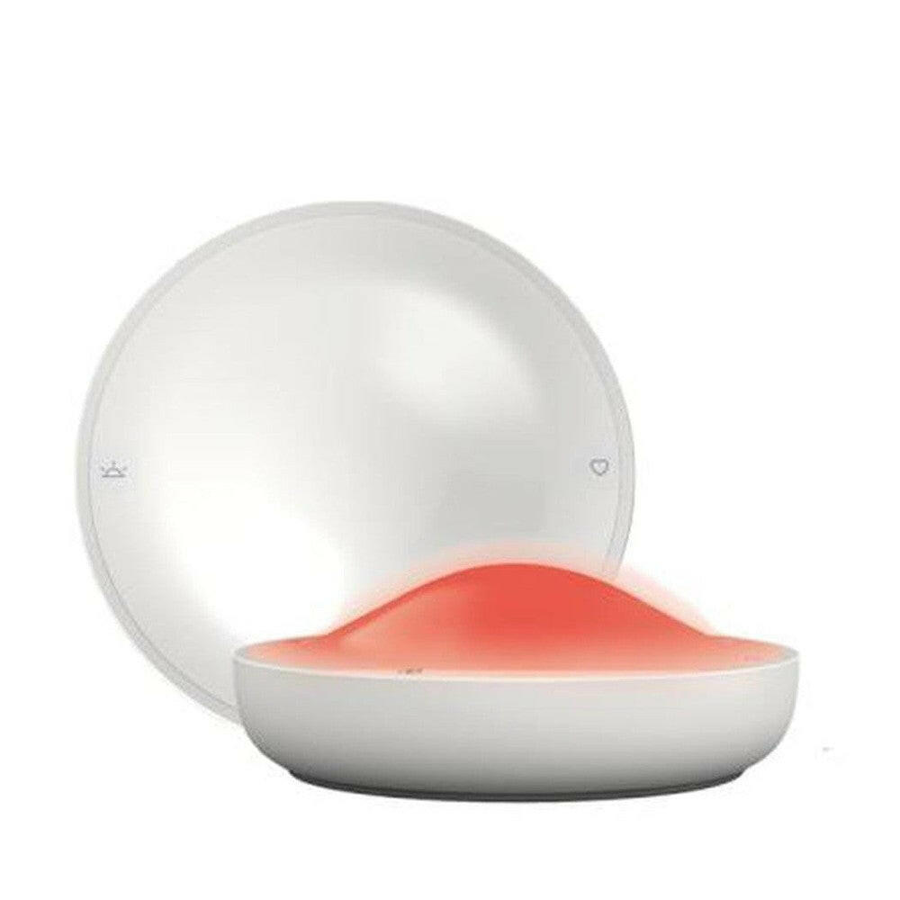 Terraillon Dreamer witte slaaptrainer met losse bovenkap en oranje-roze lichtfunctie