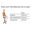 TOGU Balkussen Dynair Senso (36 cm, blauw) - BBW02646-Shopvoorgezondheid
