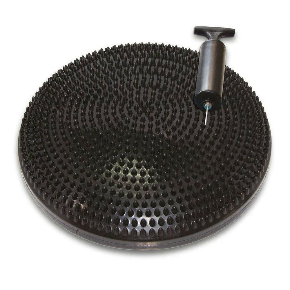 Tunturi Air Stepper Pad balanskussen zwart met handpomp voor thuisgebruik