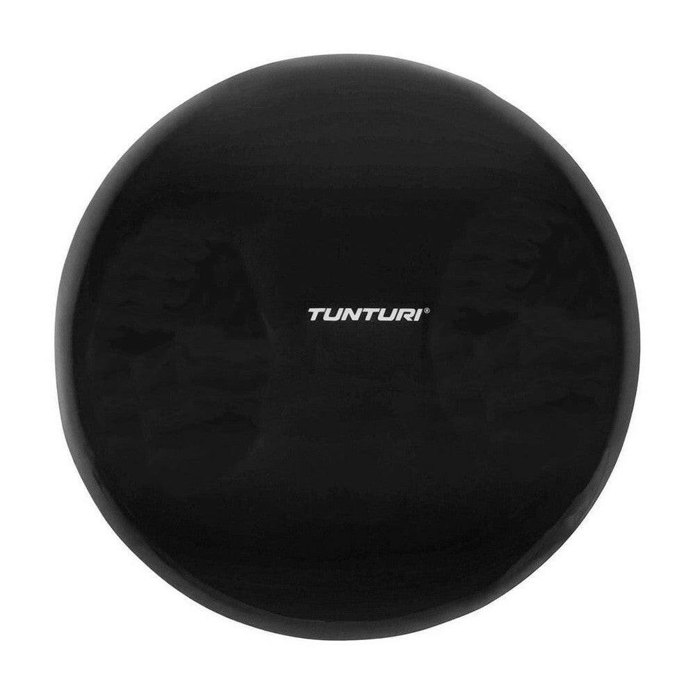 Tunturi Air Stepper Pad balanskussen zwart met glad oppervlak en logo