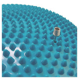 Tunturi Air Stepper Pad blauw close-up van kegeltextuur en ventiel