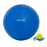 Tunturi blauwe gymbal 65 cm met gele pomp en ribbelstructuur