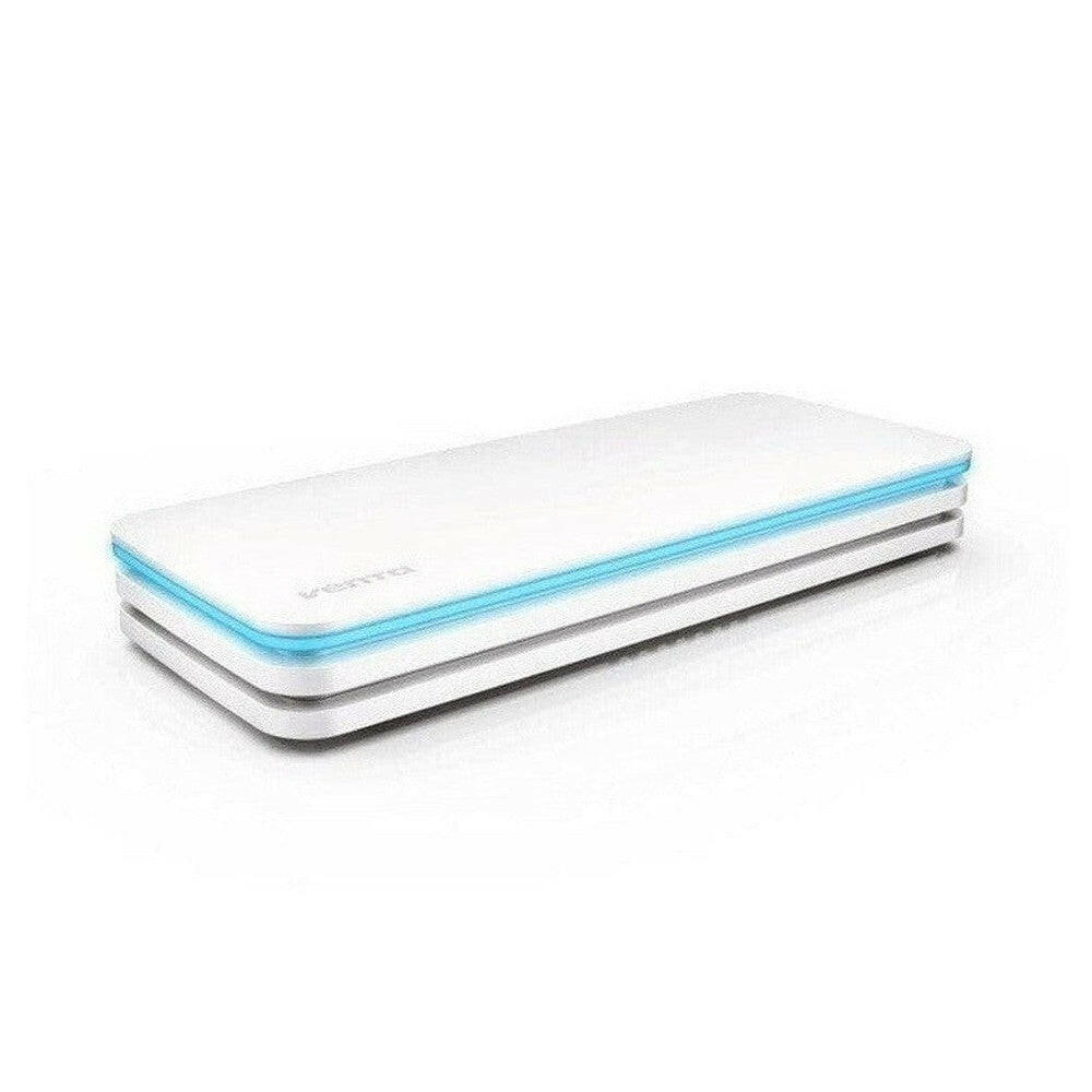 Witte Venta AirSense Eco luchtkwaliteitsmeter met blauwe LED