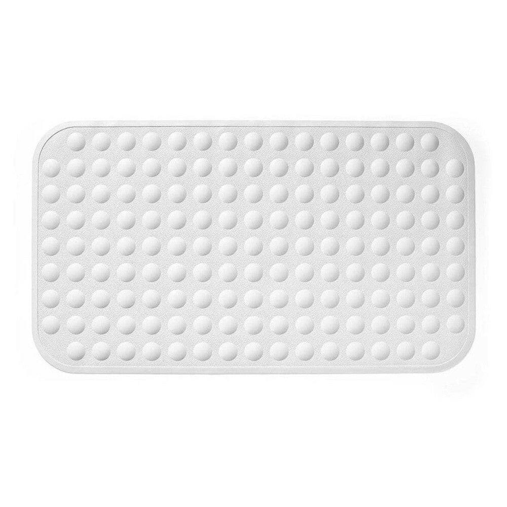 Witte antislip badmat met ronde noppen patroon detail