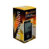 Verpakking van Wellion Calla Dialog glucosemeter met geluidssymbool voor spraakfunctie