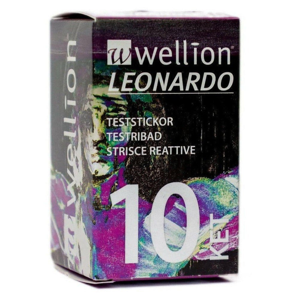 Wellion Leonardo ketonen teststrips verpakking 10 stuks