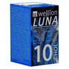 Wellion Luna cholesterol teststrips verpakking 10 stuks blauw