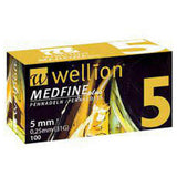 verpakking Wellion Medfine Plus pennaalden 5 mm 100 stuks gouden kleurcodering