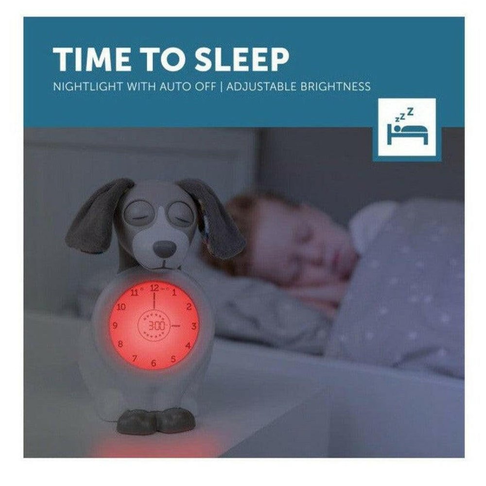 Zazu Davy de Hond nachtlampje rood met 'TIME TO SLEEP' signaal en dimbare verlichting